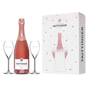 Taittinger Twinkle Pack Prestige Rosé con Bicchieri